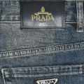 Prada Triangle Logo Dark Blue Premium Jeans-thumb-4