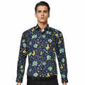 Gucci Black Premium Printed Cotton Shirt-thumb-0