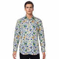 Gucci Cream Premium Printed Cotton Shirt-thumb-5
