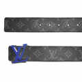 Louis Vuitton Blue Premium Quality Belt-thumb-3