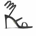 Rene Caovilla Cleo Crystal Black Heel Sandals-thumb-2