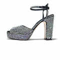 Jimmy Choo Sacaria Crystal Embellished Platform Sandals-thumb-1