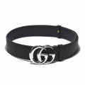 Gucci GG Silver Buckle Black Premium Belt-thumb-0