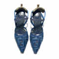 Fendi Blue Denim high-heeled Sandals-thumb-5
