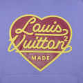 Louis Vuitton Heart Print Purple Premium Hoodie-thumb-3