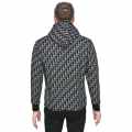 Dior Black Monogram Printed Premium Hoodie-thumb-2