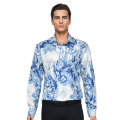 Louis Vuitton Blue Graphic Premium Cotton Shirt-thumb-0