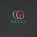 Gucci Embroidered logo Black T-shirt & Shorts Combo-thumb-3