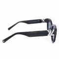 Louis Vuitton Black Confidence Square Round Sunglasses-thumb-3