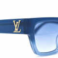Louis Vuitton Blue Confidence Square Sunglasses-thumb-2
