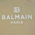 Balmain logo Print Cream Premium Co-ord Set-thumb-3