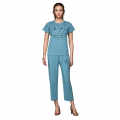 Amiri Blue Premium Cotton Co-ord Set-thumb-1