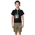 Gucci Black Premium Quality Kids Co-ord Set-thumb-0