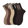 Fendi Premium Quality Low Cut Socks - Pack of 5-thumb-0