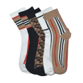 Burberry Premium Quality Ankle Socks - Pack of 5-thumb-1