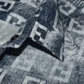Fendi Logo Print Blue Premium Shirt-thumb-4