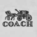Coach logo Print White Premium Cotton Shirt-thumb-2