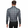 Burberry Grey Checked Premium Men's Casual Shirt-thumb-1