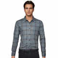 Burberry Grey Checked Premium Men's Casual Shirt-thumb-0