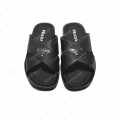 Prada Black Saffiano leather Crisscross Flip-flops-thumb-3