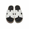 Hermes White Premium Izmir Flip-flops-thumb-3