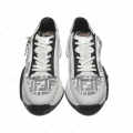 Fendi Flow Black & White Lycra Low-top Sneakers-thumb-3