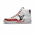 Louis Vuitton White & Red Premium Quality Sneakers-thumb-0