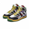 Gucci Yellow & Black Basket High-Top Premium Sneakers-thumb-2