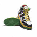 Gucci Yellow & Black Basket High-Top Premium Sneakers-thumb-5
