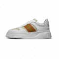 Gucci White & Orange Premium Quality Sneakers-thumb-0