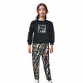 Fendi Print Black High-End Quality Kids Co-Ord Set-thumb-0