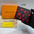 Louis Vuitton Black & Red Premium Compact Wallet-thumb-0