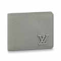 Louis Vuitton Grey Premium Compact Wallet-thumb-0