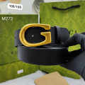 Gucci Golden Premium Quality Leather Belt-thumb-0