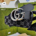 Gucci Silver Premium Quality Leather Belt-thumb-0