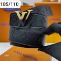 Louis Vuitton Black & Golden Premium Quality Leather Belt-thumb-0