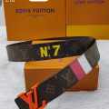 Louis Vuitton Orange Premium Quality Leather Belt-thumb-0