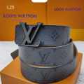 Louis Vuitton Grey Premium Quality Leather Belt-thumb-0