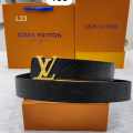 Louis Vuitton Golden Premium Quality Leather Belt-thumb-0