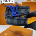 Louis Vuitton Blue Premium Quality Leather Belt-thumb-0
