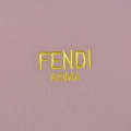 Fendi Roma Embroidered logo Pink Polo T-shirt-thumb-3