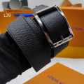 Louis Vuitton Silver Premium Quality Leather Belt-thumb-1