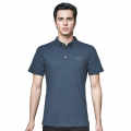 Prada Embossed Logo Blue Premium Polo Luxury T-shirt-thumb-0