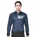 Giorgio Armani Navy Blue Premium Quality Shirt-thumb-0