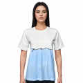 Emporio Armani White & Blue Premium Quality Women T-shirt-thumb-0