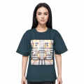 Burberry Teddy Print Dark Green Women Overized T-shirt-thumb-0