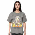 Burberry Teddy Print Grey Oversized Women T-shirt-thumb-0