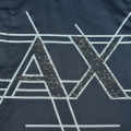 Armani Exchange Navy Blue Logo Print Premium Shirt-thumb-3