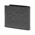 Coach Black Premium Compact Wallet-thumb-1
