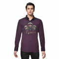 Fendi Wine Premium Quality Designer Shirt-thumb-6